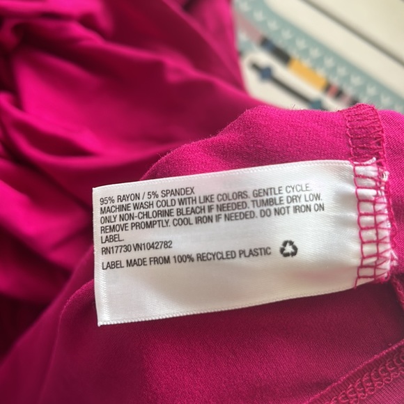 NEW Ava & ViV plus size magenta pink sleeveless stretch tank maxi dress - Picture 5 of 7